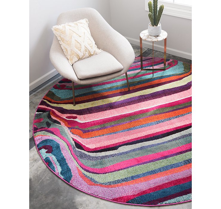 8' x 8' Spectrum Round Rug