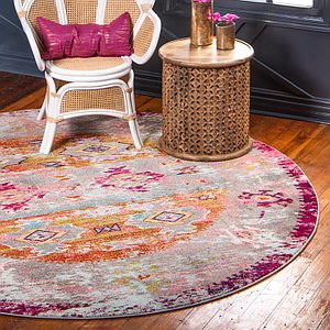 Unique Loom 8' x 8' Monterey Round Rug
