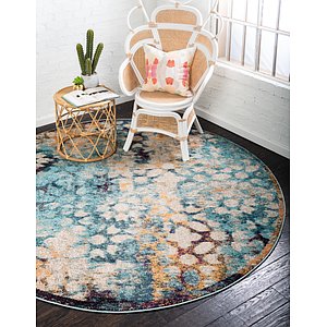 Unique Loom 6' x 6' Vita Round Rug
