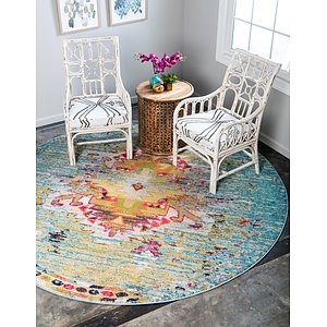 Unique Loom 6' x 6' Vita Round Rug