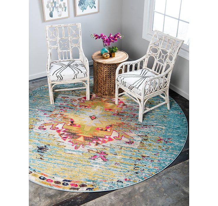 6' x 6' Carnevale Round Rug