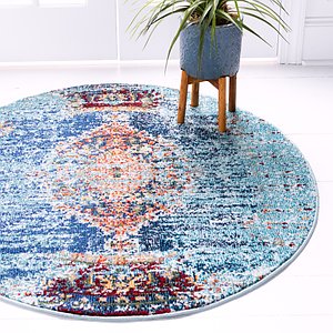 Unique Loom 4' x 4' Vita Round Rug
