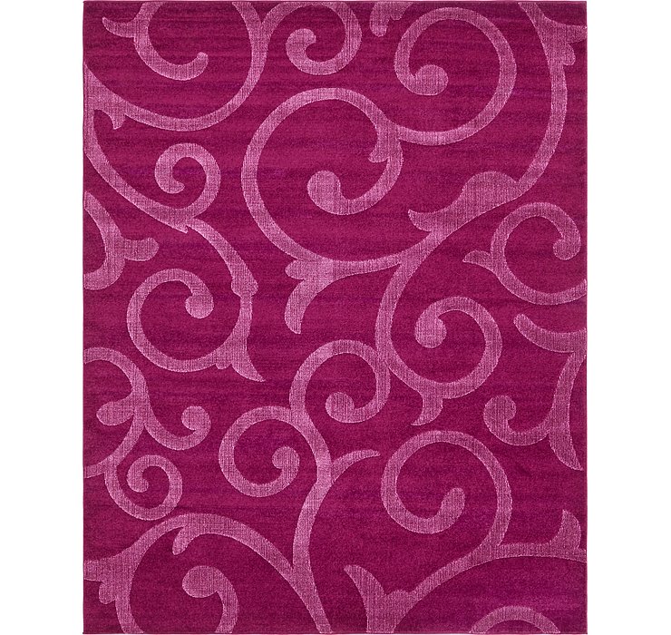8' x 10' Floral Frieze Rug