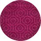 4' x 4' Trellis Frieze Round Rug thumbnail image 1