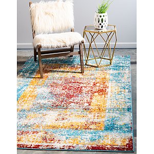 Unique Loom 5' x 8' Rosso Rug