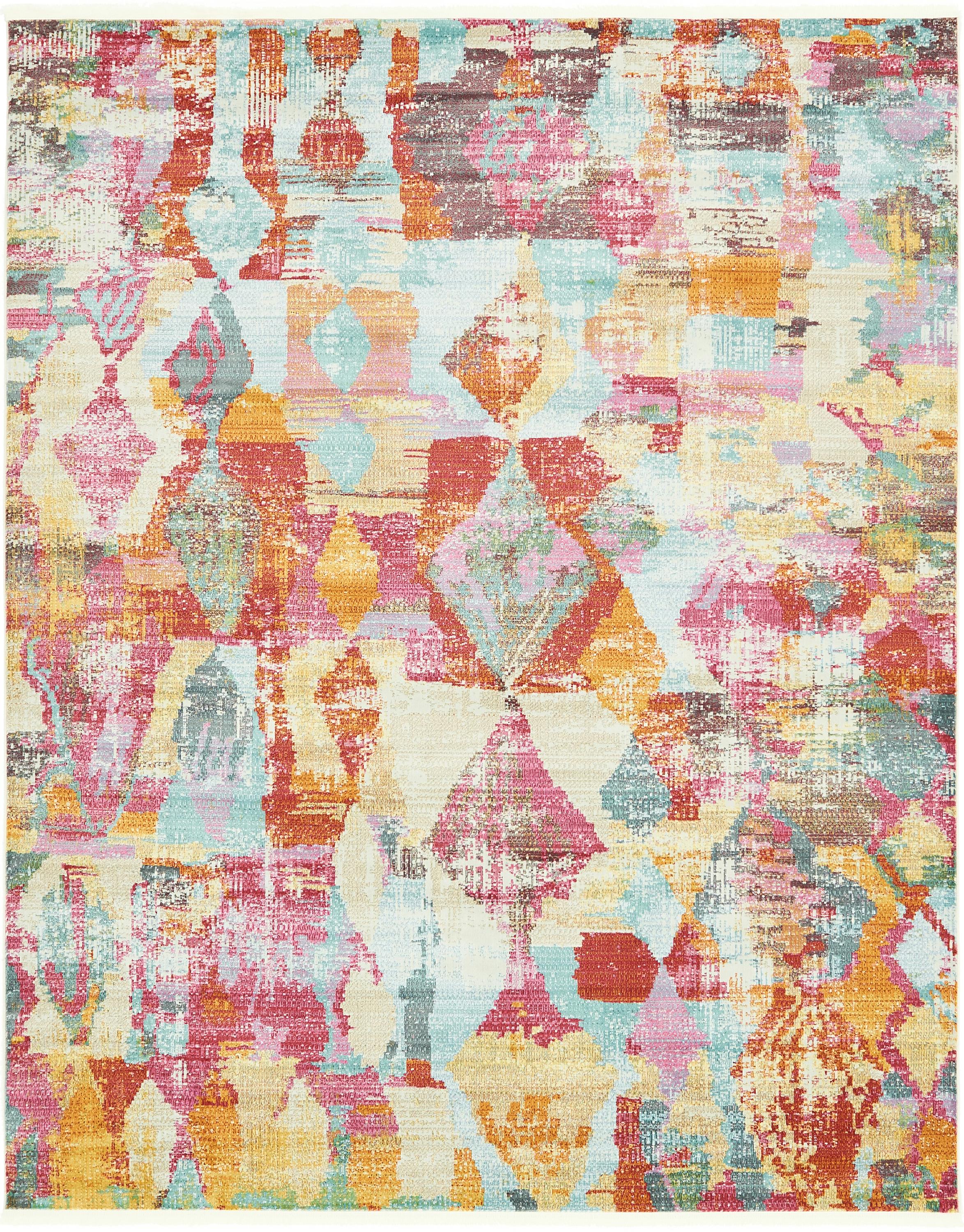 Multicolor 8' 2 x 10' Tribe Rug eSaleRugs