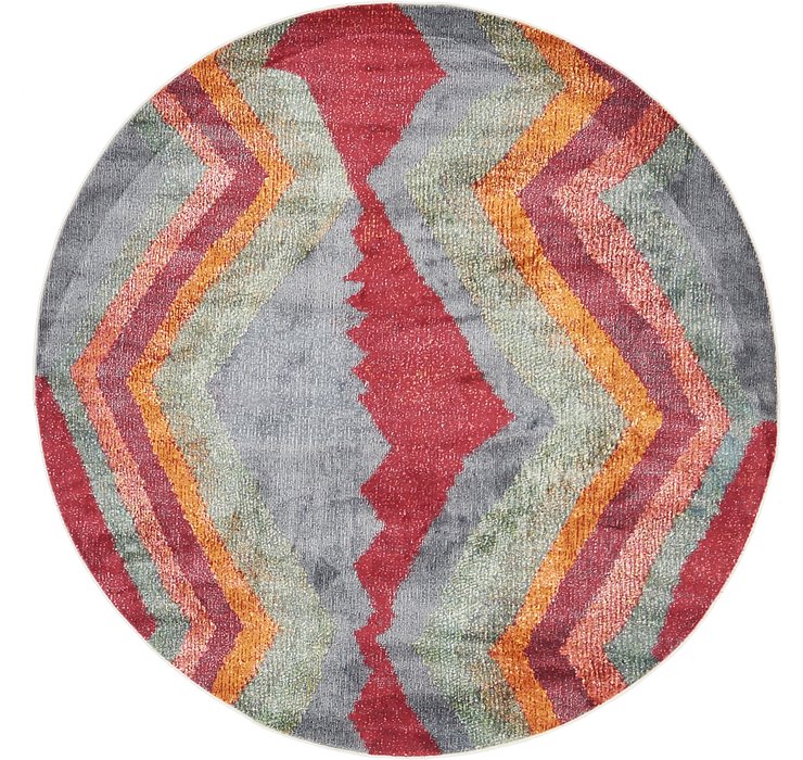 5' 5 x 5' 5 Tribe Round Rug