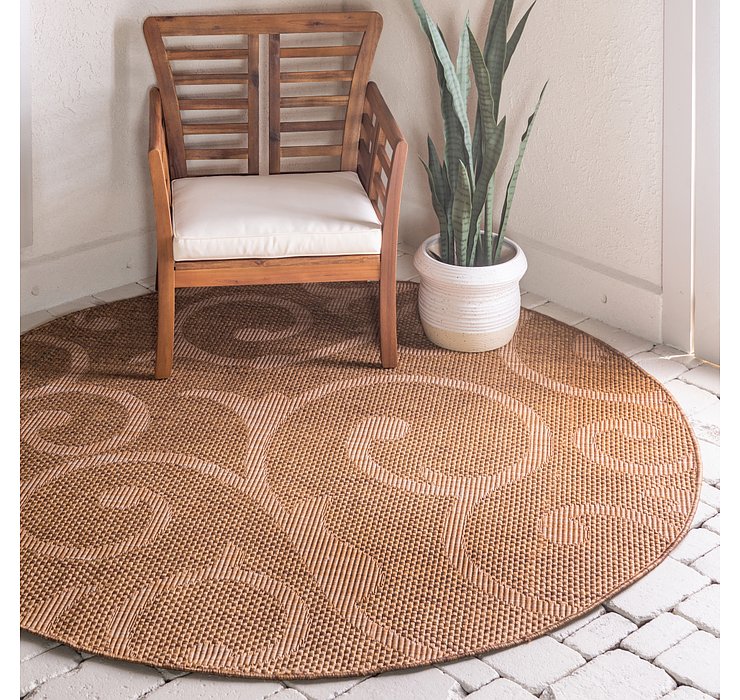 6' x 6' Outdoor Botanical Round...