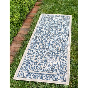 Unique Loom 2' x 6' Outdoor Botanical Runne...
