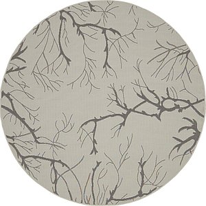 Unique Loom 6' x 6' Outdoor Botanical Round...