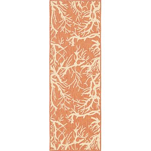 Unique Loom 2' x 6' Outdoor Botanical Runne...