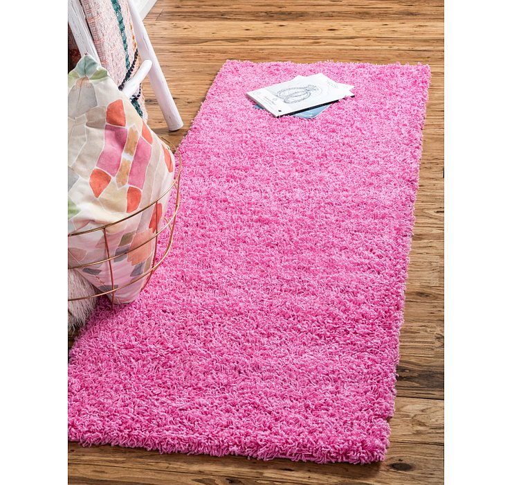 2' 6 x 16' 5 Solid Shag Runner Rug