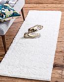 2' 6 x 19' 8 Solid Shag Runner Rug thumbnail