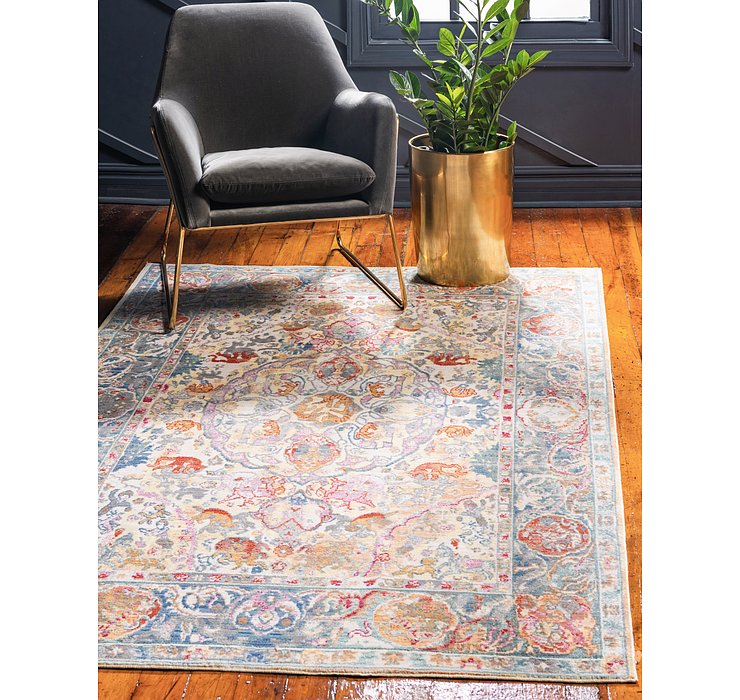 6' x 9' Aqua Rug