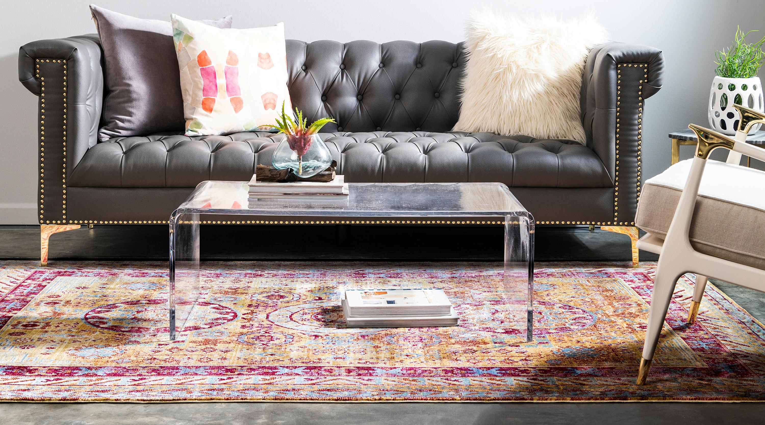 Yellow 9' x 12' Aqua Rug eSaleRugs