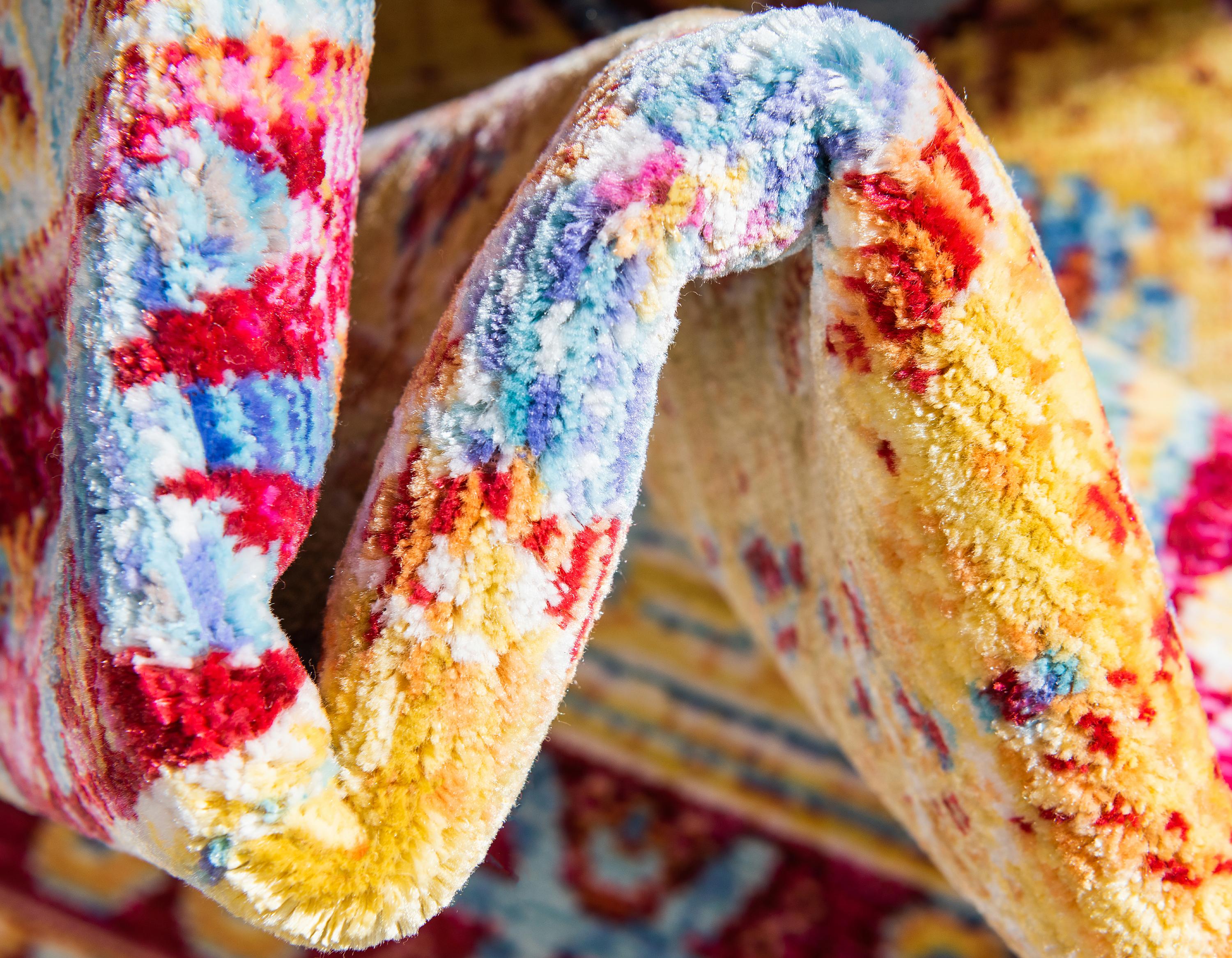 Yellow 9' x 12' Aqua Rug eSaleRugs