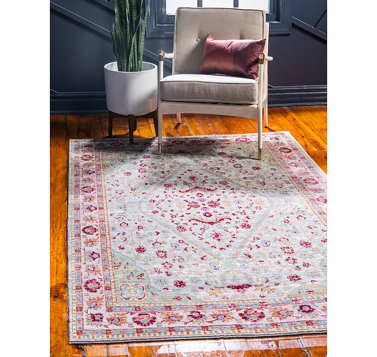 5' x 8' Aqua Rug
