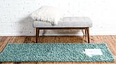 2' 6 x 19' 8 Solid Shag Runner Rug thumbnail