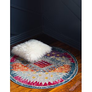 Unique Loom 8' x 8' Vita Round Rug