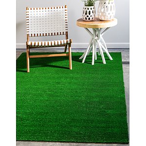 Unique Loom 5' x 8' Outdoor Grass Rug