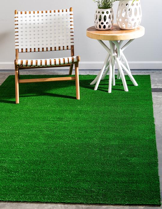 Green 5 X 8 Outdoor Grass Rug Area Rugs Irugs Uk Main Image Of Rug