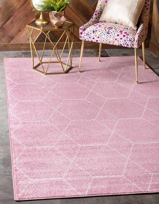 Pink 245cm X 305cm Trellis Frieze Rug Area Rugs Au