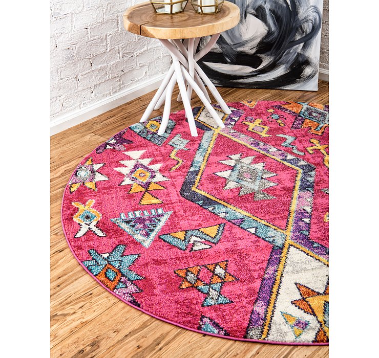 3' 3 x 3' 3 Santa Fe Round Rug