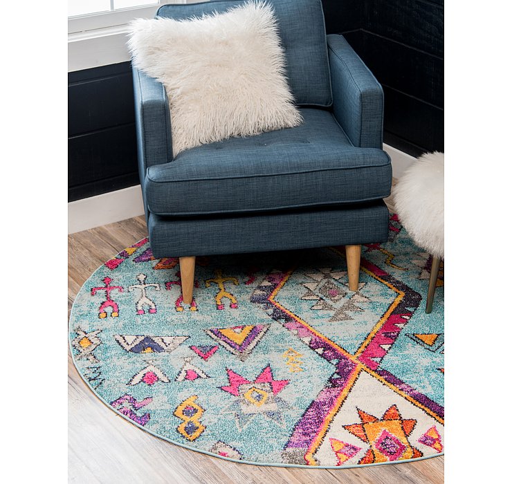 8' x 8' Santa Fe Round Rug