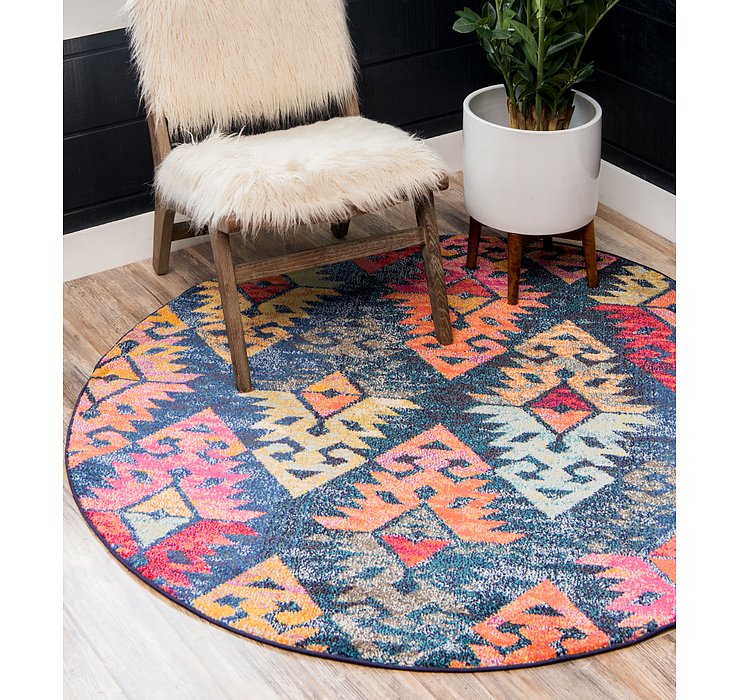 8' x 8' Santa Fe Round Rug