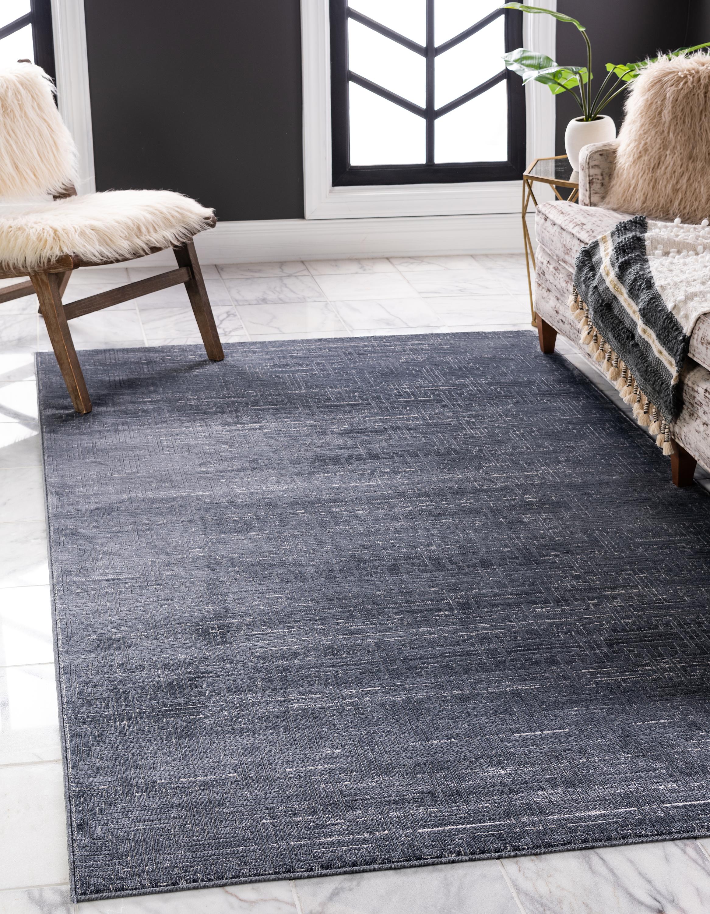 Navy Blue Jill Zarin 4 X 6 Uptown Collection Rug Rugs