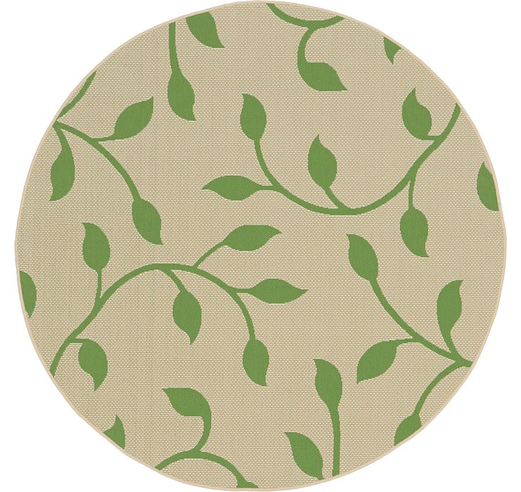 6' x 6' Outdoor Botanical Round...