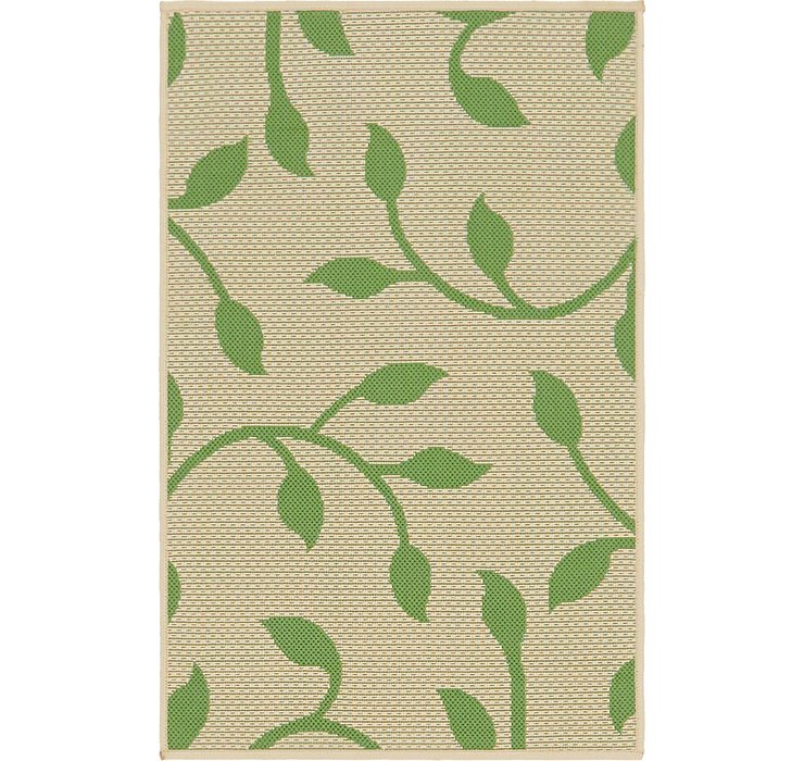 2' 2 x 3' Outdoor Botanical Rug