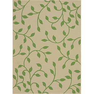 Unique Loom 9' x 12' Outdoor Botanical Rug
