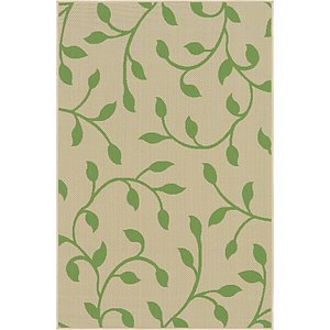 Unique Loom 4' x 6' Outdoor Botanical Rug