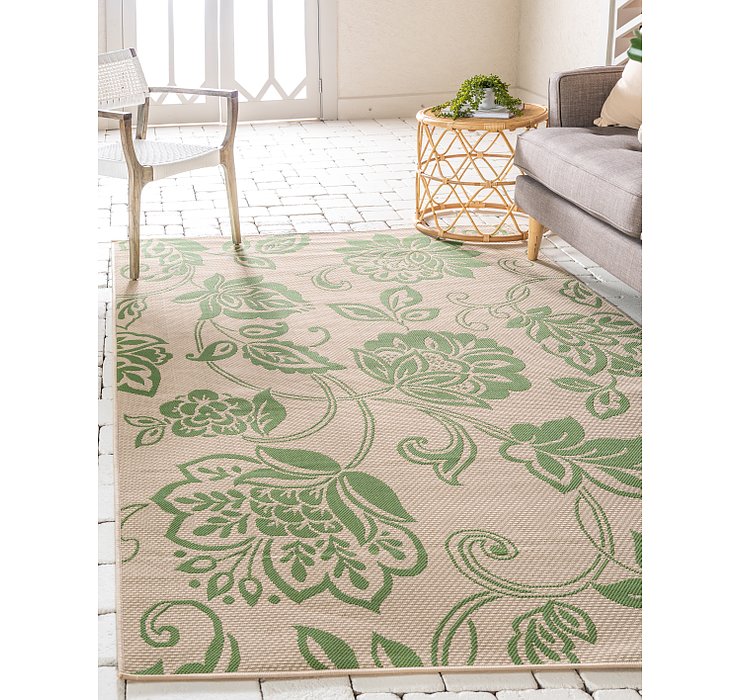 2' 2 x 3' Outdoor Botanical Rug