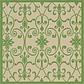 6' x 6' Outdoor Botanical Square Rug thumbnail