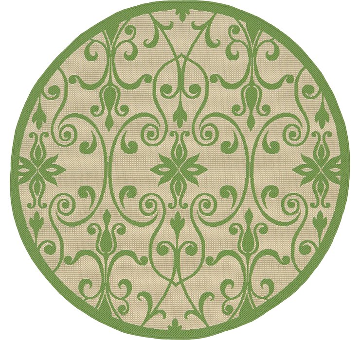 6' x 6' Outdoor Botanical Round...