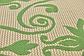 6' x 6' Outdoor Botanical Round Rug thumbnail