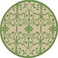 6' x 6' Outdoor Botanical Round Rug thumbnail