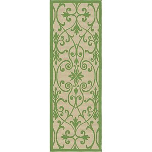 Unique Loom 2' 2 x 6' Outdoor Botanical Runne...