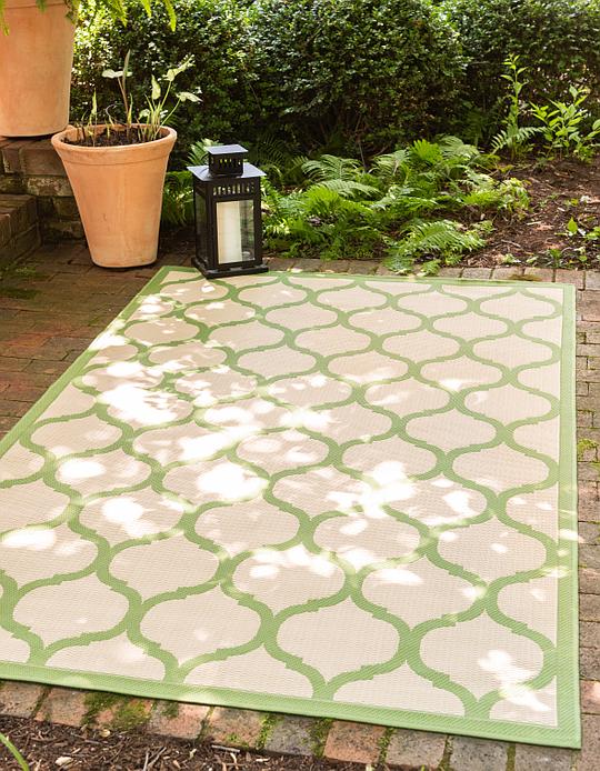 Beige Unique Loom 7 X 10 Outdoor Rug Area Rugs Com