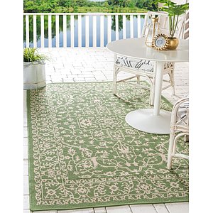 6' x 9' Outdoor Botanical Rug