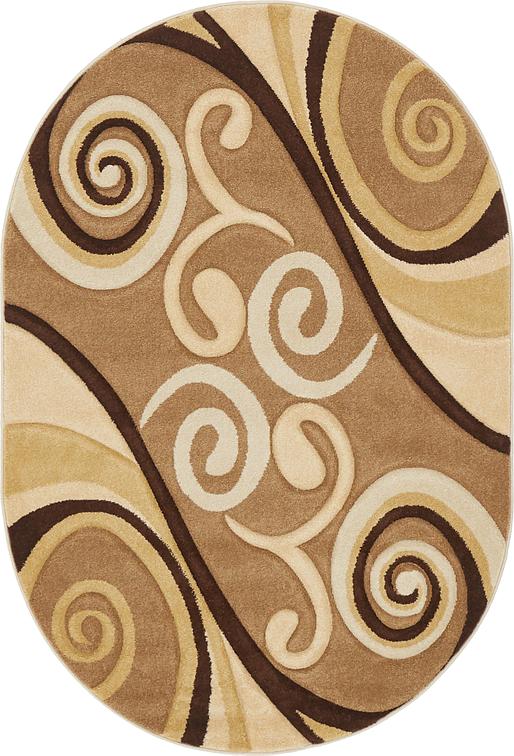 Dark Beige 4 X 6 10 Reproduction Gabbeh Oval Rug Area Rugs Main Image Of Rug