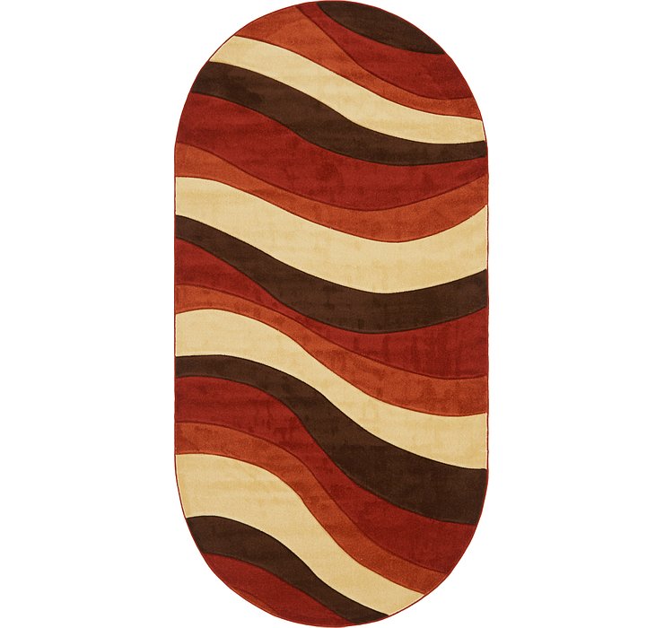 6' 7 x 13' 2 Reproduction Gabbeh Ova...