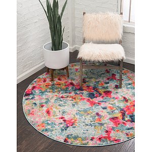 Unique Loom 8' x 8' Chromatic Round Rug