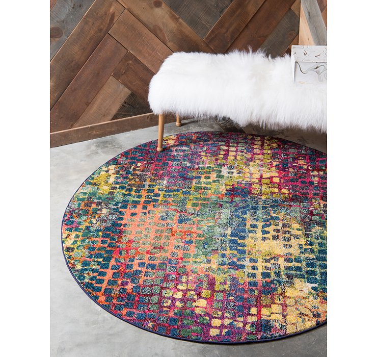 8' x 8' Spectrum Round Rug