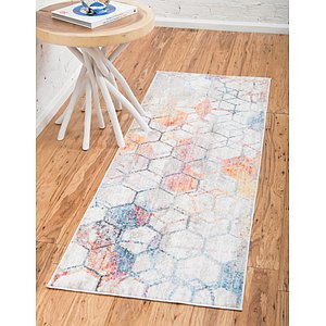 Unique Loom 2' x 6' Rainbow Runner Rug