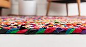 3' 3 x 3' 3 Braided Chindi Round Rug thumbnail