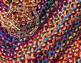 3' 3 x 3' 3 Braided Chindi Round Rug thumbnail