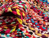 3' 3 x 3' 3 Braided Chindi Round Rug thumbnail
